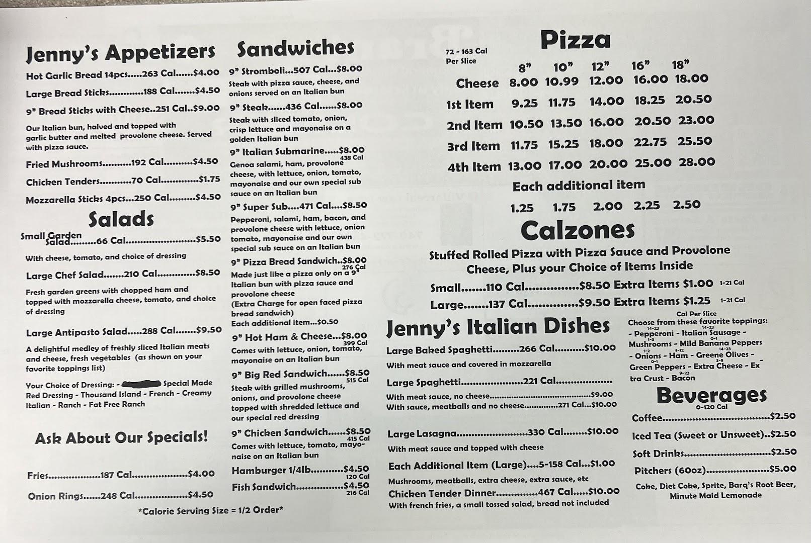 Jenny's Pizza